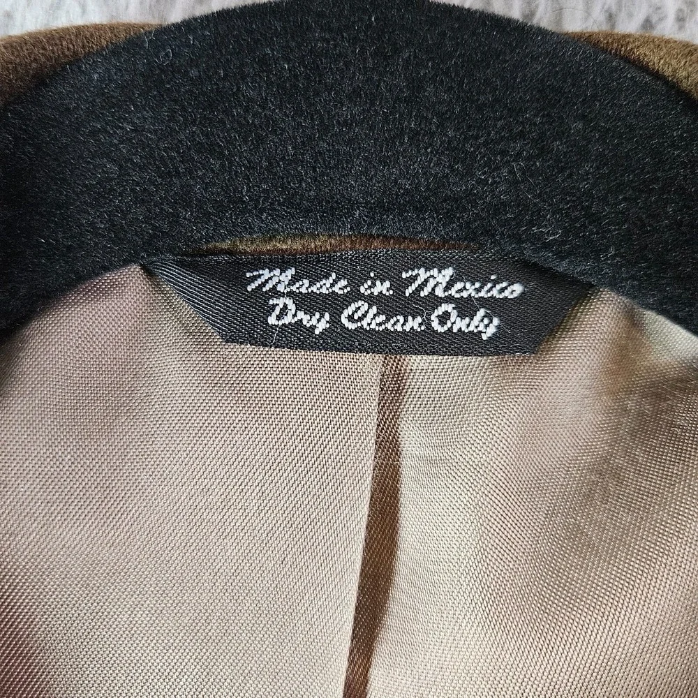 Bill Blass 44R 100% Cashmere Suit Blazer Jacket Sport Coat Men Dark‎ Olive Green